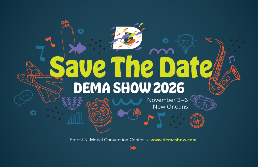 2026 DEMA 展 Save the Date，11 月 3 日至 6 日，紐奧良